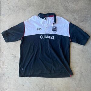 Guinness Rugby Polo Mens size XXL Y2k